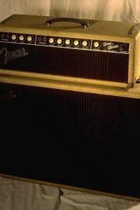 1962 Bandmaster Piggyback Vibrato, Blonde Tolex