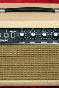 1964 Fender Showman, Model RA763 Vibrato, Black Face, Blonde Tolex