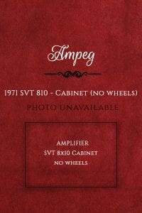 Ampeg 1971 SVT amp