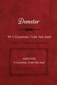 Demeter 1995 3 Channel Tube Amplifier