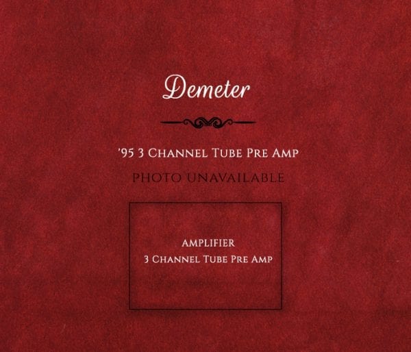 Demeter 1995 3 Channel Tube Amplifier