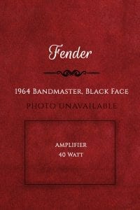 Fender 1964 Bandmaster, Black Face Amp