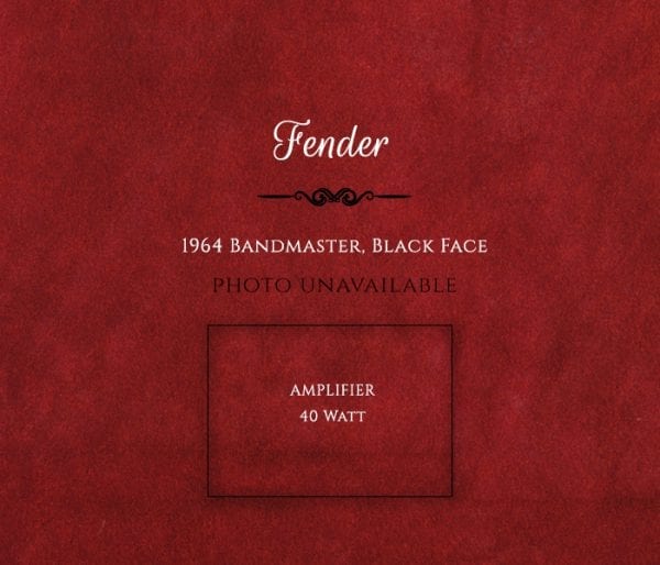 Fender 1964 Bandmaster, Black Face Amp