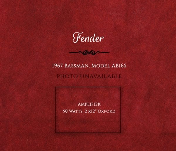 1967 Bassman, Model AB16S