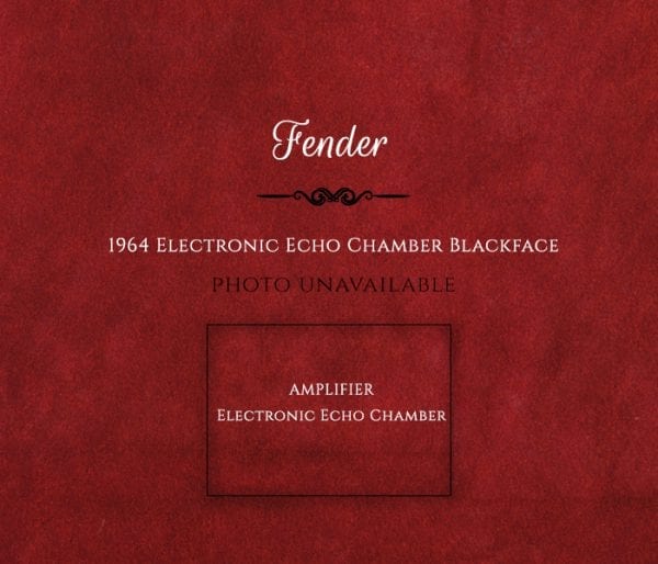 Fender 1964 Electronic Echo Chamber Blackface