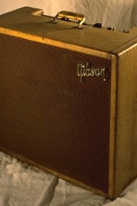1958 Gibson Discoverer Tremolo, GA8T, Blonde Tweed