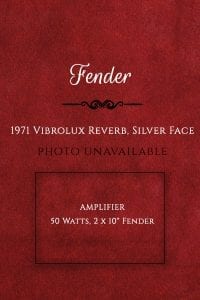 Fender 1971 Vibrolux Reverb, Silver Face