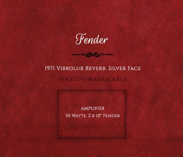 Fender 1971 Vibrolux Reverb, Silver Face